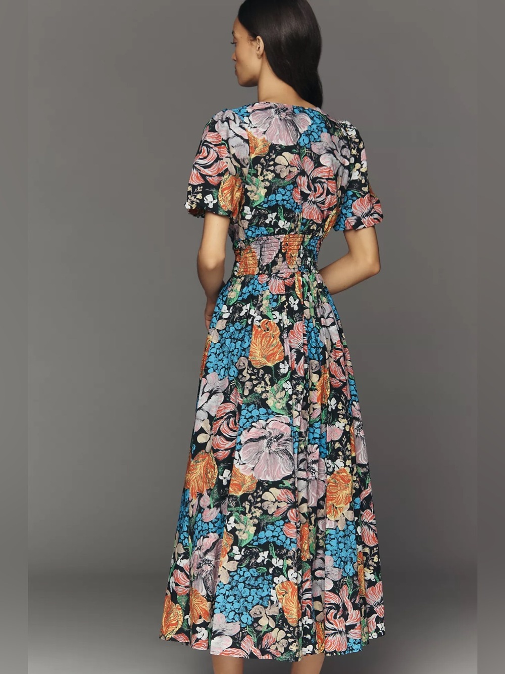 Anthropologie x Yukiko Noritake Katerina Button Front Midi Dress size XL - Picture 2 of 13